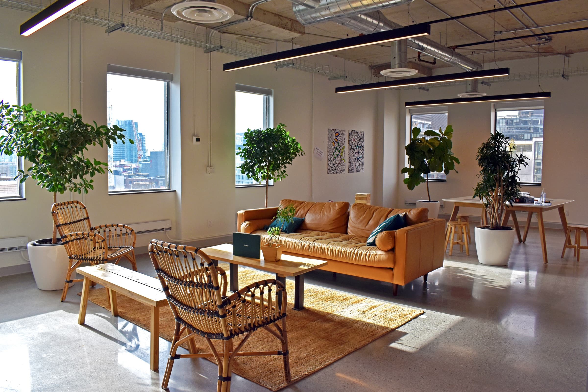 Benji's horticulturalist performing monthly plant maintenance